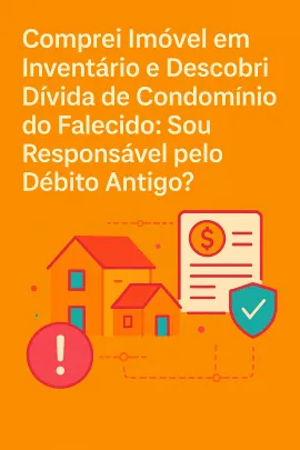 Imagem da notícia Comprei Imóvel em Inventário e Descobri Dívida de Condomínio do Falecido: Sou Responsável pelo Débito Antigo?